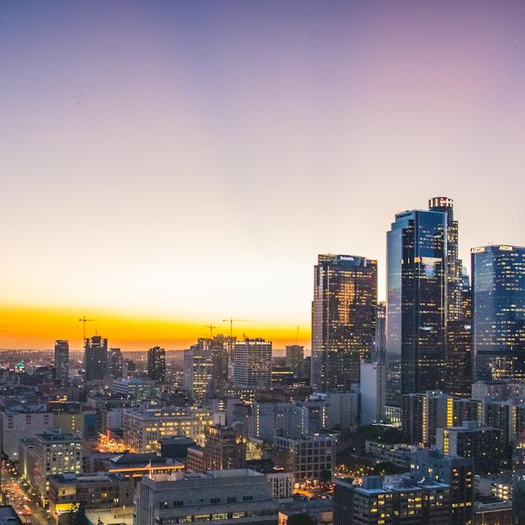 City skyline in Portland, United States